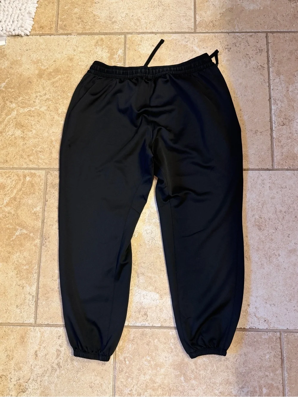 Nike Black Jogger Sweatpants with White Swoosh